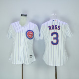 MLB Chicago Cubs #3 Ross White Women Jersey