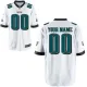 White Customized Game NFL Philadelphia Eagles Jersey