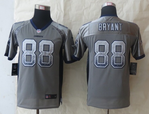 Youth 2014 New Nike Dallas cowboys 88 Bryant Drift Fashion Grey Elite Jerseys