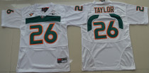 Youth Miami Hurricanes Sean Taylor 26 College Football Jersey White