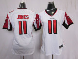 Falcons #11 Jones white Women Nike NFL Jersey