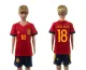 2016 Soccer Spain #18 Jordi Alba Home Kids Jersey
