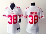 Women Nike San Francisco 49ers #38 Hayne White Jersey