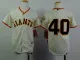 MLB San Francisco Giants #40 Cream Youth Jersey