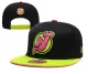 NHL New Jersey Devils Black Snapback Hats--YD