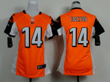 NIKE Cincinnatti Bengals #14 Andy Dalton Orange Women Jersey