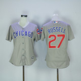 MLB Chicago Cubs #27 Russell Grey Women Jersey