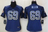 Women 2013 NEW Nike Minnesota Vikings 69 Allen Drift Fashion Purple Elite Jerseys