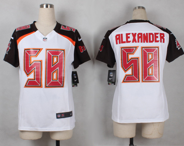 Women Nike Tampa Bay Buccaneers #58 Alexander White Limited Jersey