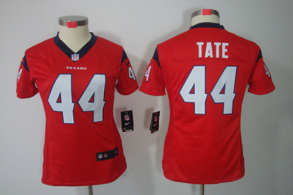 Houston Texans #44 Tate limited Red Nike NFL Womens jersey