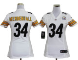 White Mendenhall Steelers Women Nike NFL #34 Jersey