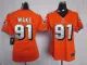 Nike Women #91 orange Wake Game Miami Dolphins jersey