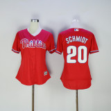 MLB Philadelphia Phillies #20 Schmidt Red Women Jersey