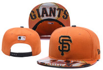 MLB San Francisco Giants Orange Snapback Hats--YD