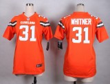 Nike Cleveland Browns #31 Whitner Orange Women Jersey