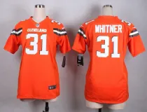 Nike Cleveland Browns #31 Whitner Orange Women Jersey