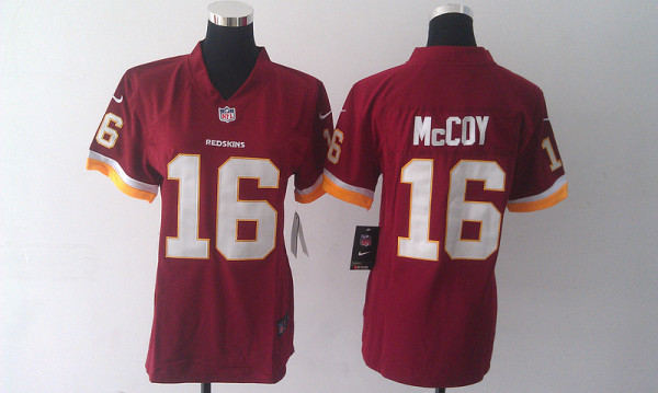 Nike NFL Washington Redskins #16 McCoy Red Women Jersey