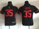 Nike San Francisco 49ers #35 Reid Black Alternate Kids Jersey