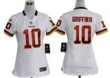 women NIKE Griffin III white jersey, Washington Redskins #10 jersey