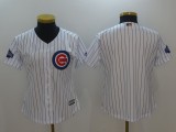 MLB Chicago Cubs Blank Gold Programs Women Jersey