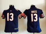 NFL Chicago Bears #13 White Blue Kids Jersey