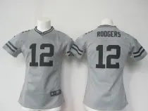 NFL Green Bay Packers #12 Rodgers Hemp Grey Limited Women Jersey