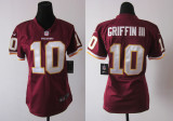 #10 Robert Griffin III red Women Nike Washington Redskins Game Jersey