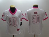 Women NFL Dallas Cowboys #50 Lee White Pink Color Rush Jersey