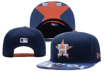 MLB Houston Astros Blue Snapback Hats--YD