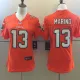 NFL Miami Dolphins #13 Marino Orange Color Rush Women Jersey