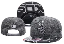 MLB Chicago White Sox Grey Snapback Hats--YD