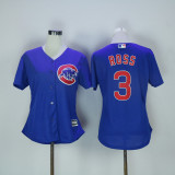 MLB Chicago Cubs #3 Ross Blue Women Jersey