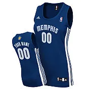 Women Custom Road Memphis Grizzlies Jersey in Blue