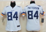 Women 2013 New Nike Minnesota Vikings 84 Patterson White Limited Jerseys