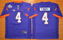 2015 Youth Clemson Tigers DeShaun Watson 4 College Football Jersey - Purple