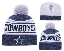 NFL Dallas Cowboys Blue White Beanie--YD