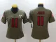 Womens Altanta Falcons #11 Jones Olive Salute to Service Limited Jersey
