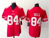 Womens Nike San Francisco 49ers #84 Bell Red Jersey