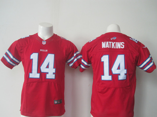 Youth Nike Buffalo Bills #14 Watkins Red Elite Jersey