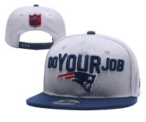 NFL New England Patriots Grey Snapback Hats--YD