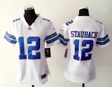 Womens Nike Dallas Cowboys #12 Staubach White Jersey