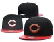 MLB Cincinnati Reds Black Snapback Hats--GS