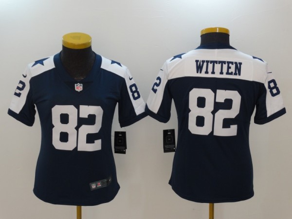 Womens Dallas Cowboys #82 Witten Thanksgiving Vapor Limited Jersey