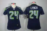 Lynch blue Seahawks Women Nike limited Jersey