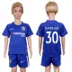 2017 Soccer Club Chelsea #30 David Luiz Home Kids Jersey
