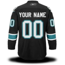 Black Sharks #00 Your Name Third EDGE Custom NHL Jersey