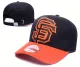 MLB San Francisco Giants Black Orange Snapback Hats--GS