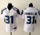 Nike Seattle seahawks #31 Chancellor White Women jersey