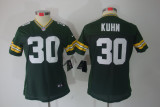 Kuhn Limited green jersey, Green Bay Packers #30 Nike Women jersey