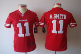 Smith red Jersey, San Francisco 49ers #11 Womens Nike Jersey